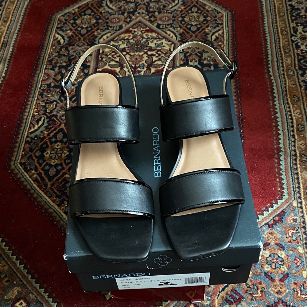 Bernardo Elegant Black Sandals